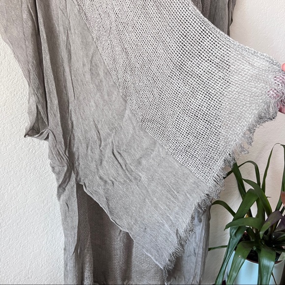 NWT Free People Lunar Grey Knit Cover Up One Size - Picture 7 of 10